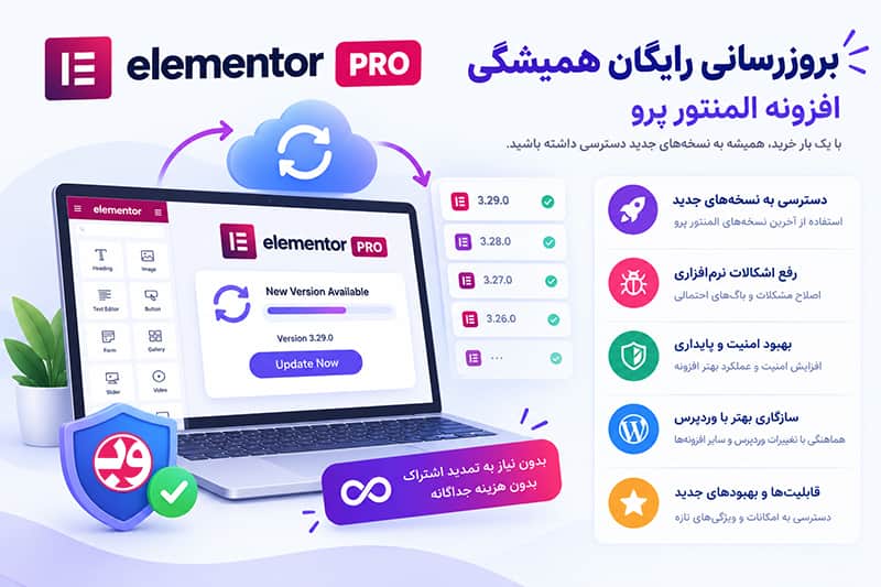 آپدیت افزونه المنتور پرو رایگان